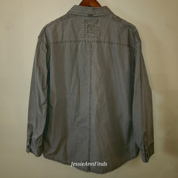 Timberland Green Button Down Shirt Jacket Shacket Men's Size XXL - Picture 8 of 14